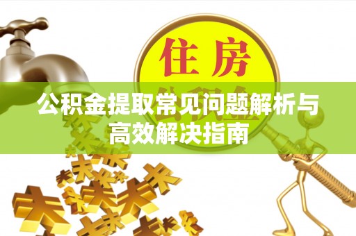 河北公积金提取常见问题解析与高效解决指南