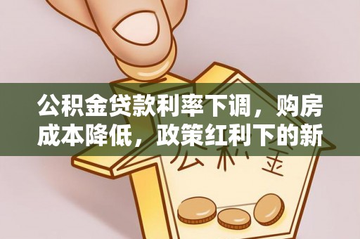 河北公积金贷款利率下调，购房成本降低，政策红利下的新机遇