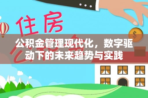 河北公积金管理现代化，数字驱动下的未来趋势与实践