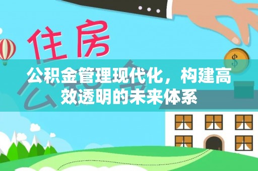 河北公积金管理现代化，构建高效透明的未来体系