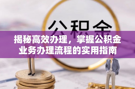 河北揭秘高效办理，掌握公积金业务办理流程的实用指南
